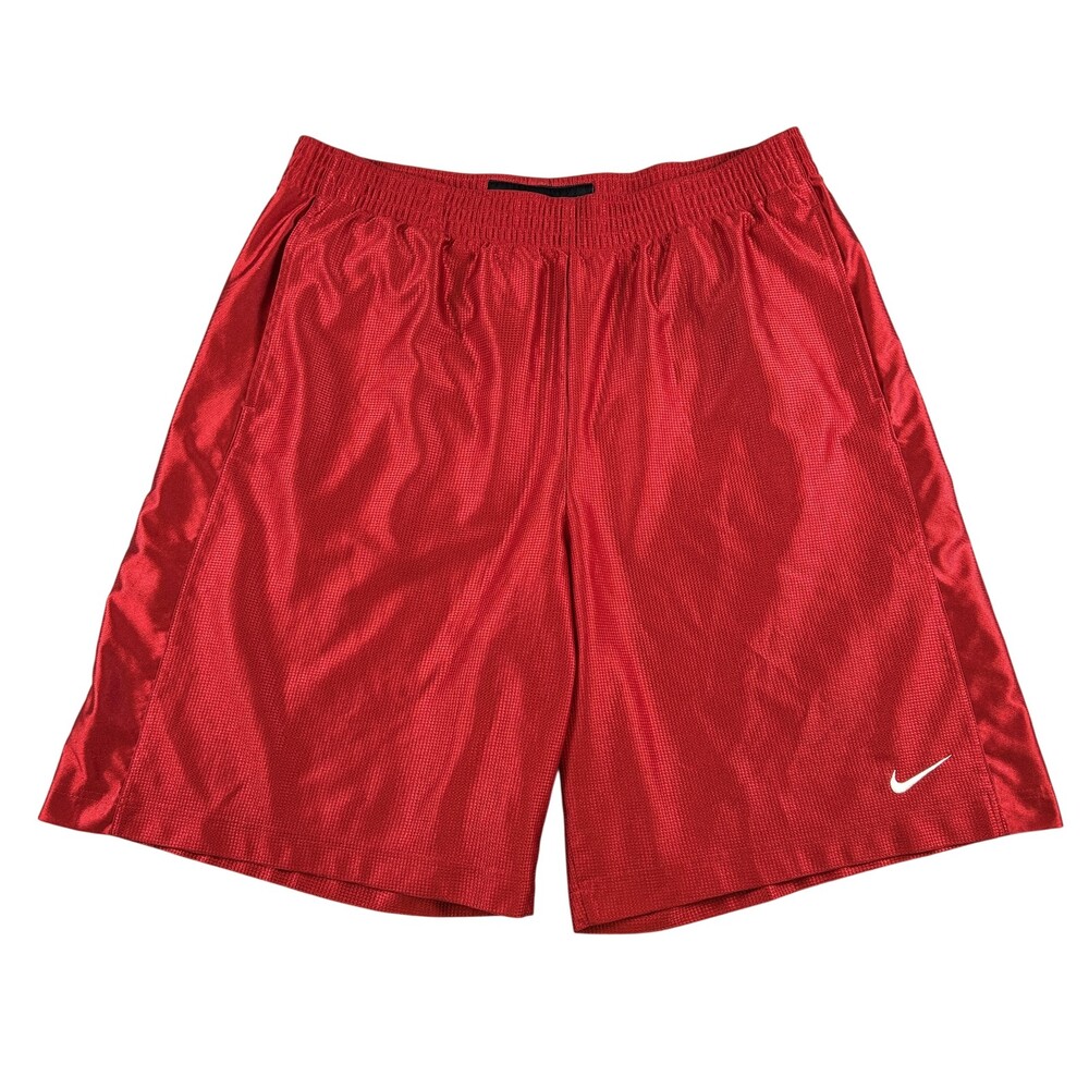 Vintage Nike Shorts Mens 2XL Basketball Elastic Waist Pockets Swoosh Y2K Baggy